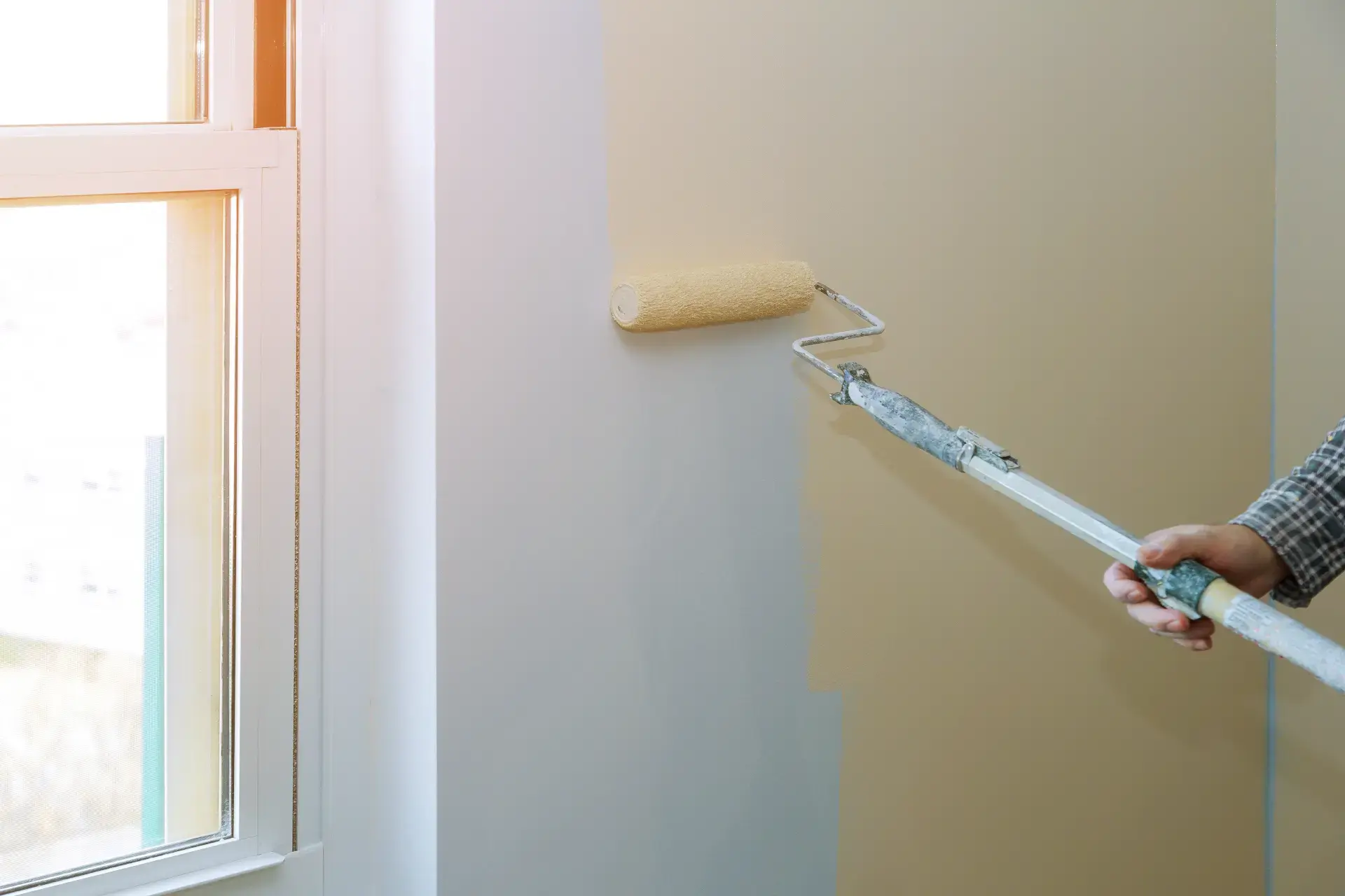 Interior and exterior painting on a New Jersey house